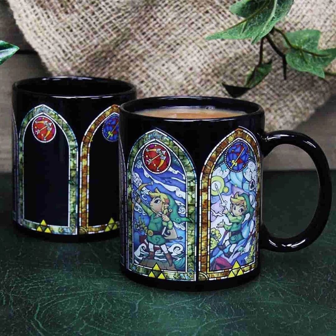 The Legend Of Zelda: Link Wind Waker Heat Changing Mug Official Nintendo
