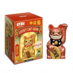 Lucky Cat Grin Copper Ver. 6" Figure By Ron English Popaganda