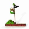 Super Mario Bros Luigi Flag Pole Enamel Pin By Phantom Pins