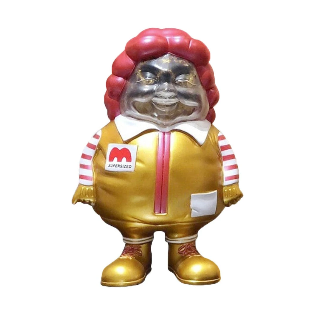 MC Supersized Gold Glitter Skull By Toy Tokyo X Secret Base Popaganda