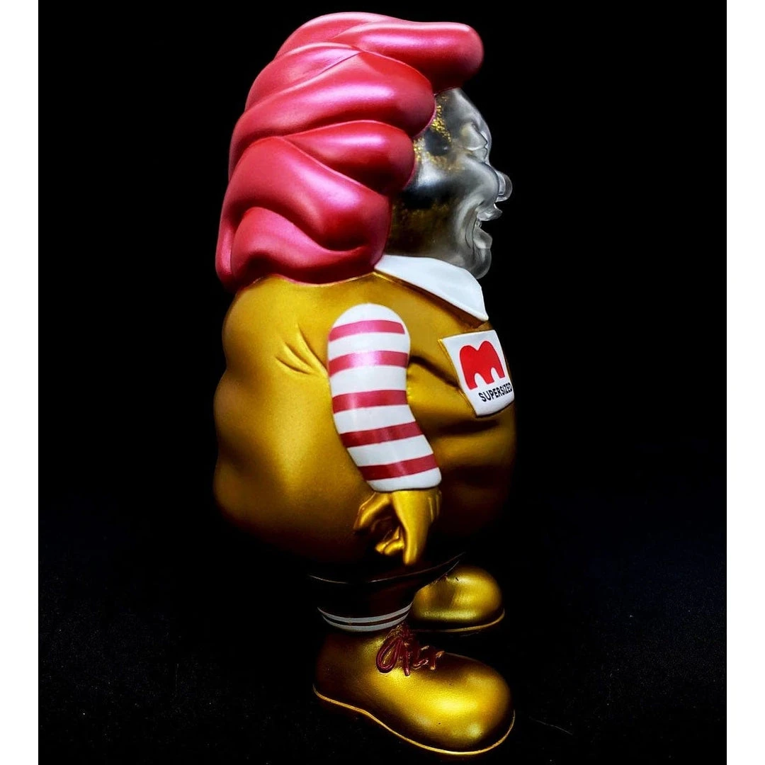 MC Supersized Gold Glitter Skull By Toy Tokyo X Secret Base - W Logo