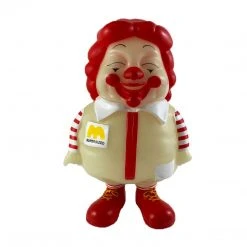 MC SuperSized White W/ Red GID Glow In Dark Sofubi Secret Base X Toy Tokyo By Ron English