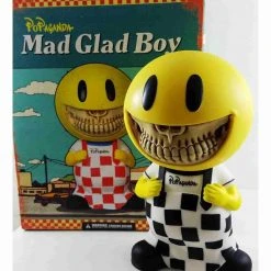 Mad Glad Boy Grin Checkmate Version Rare Medium Soft Vinyl Art Figure By Ron English Popaganda