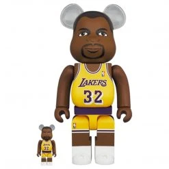 Medicom Toys Magic Johnson Los Angeles Lakers 400% + 100% Combo Bearbrick By Medicom