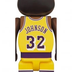 Medicom Toys Magic Johnson Los Angeles Lakers 400% + 100% Combo Bearbrick By Medicom