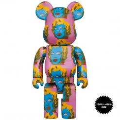 Medicom Toys Marilyn Monroe - Andy Warhol 400% + 100% Combo Bearbrick By Medicom