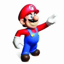 Mario Grin 4 Foot Art Sculpture By Popaganda - Ron English