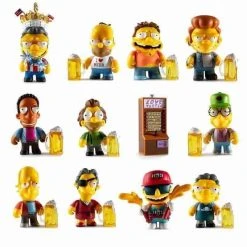 Moe's Tavern The Simpsons Mini Series Sealed Display Case Of 24 Pcs By Kidrobot