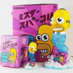 Mr Sparkle 7" Medium Figure + Mr Sparkle 3" Figure By The Simpsons X Kidrobot