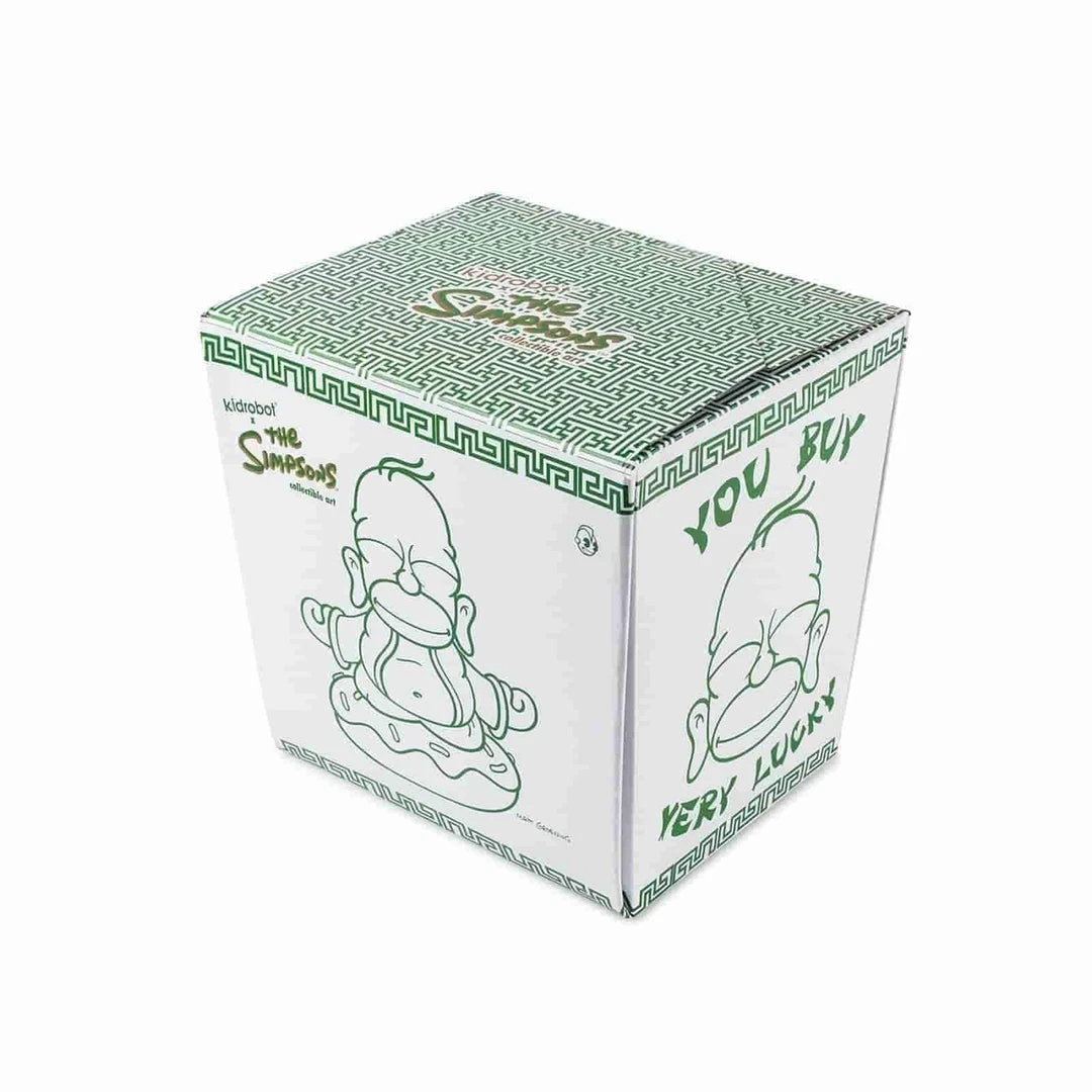 IamRetro Exclusive Medium 7" Jade Homer Buddha - The Simpsons X Kidrobot