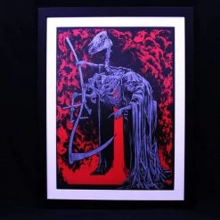 'The Pale Horse' Red Hot Edition Signed Print By Godmachine