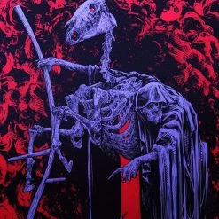 'The Pale Horse' Red Hot Edition Signed Print By Godmachine