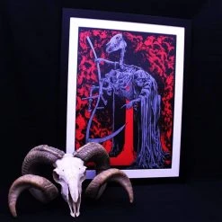 'The Pale Horse' Red Hot Edition Signed Print By Godmachine