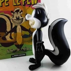 Pepe Le Pew Grin Medium Soft Vinyl Art Figure By Ron English Popaganda