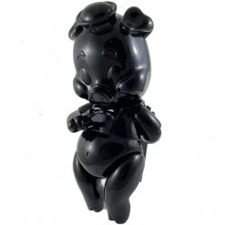 IamRetro.com Piggums Ninja Edition Medium Sofubi Figure By Frank Kozik X Black Book Toy