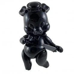 IamRetro.com Piggums Ninja Edition Medium Sofubi Figure By Frank Kozik X Black Book Toy