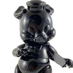 IamRetro.com Piggums Ninja Edition Medium Sofubi Figure By Frank Kozik X Black Book Toy