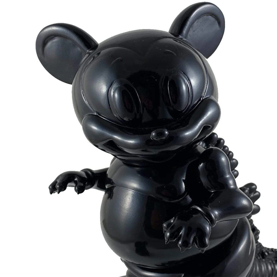IamRetro.com Mousezilla Ninja Edition Medium Sofubi Figure By Ron English X Black Book Toy
