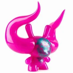 Pink Devil Dunny By Kidrobot Limited To 150 Pcs Worldwide - Godmachine X IamRetro Exclusive God Machine