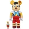 Pinochio 400% + 100% Bearbrick Combo By Medicom Toys