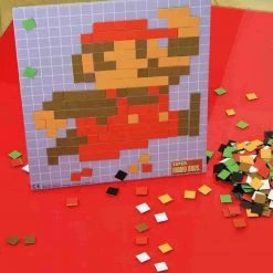 Nintendo Super Mario Bros. Nintndo NES Pixel Craft 8-bit Art Magnet Set 8 Designs