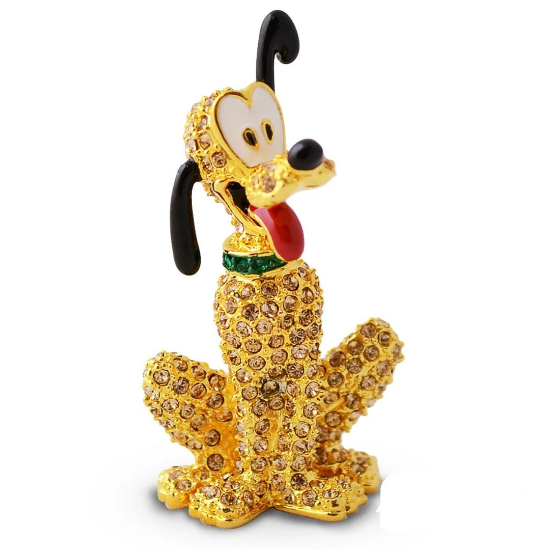 Pluto Small Jeweled Figure By Arribas Brothers X Disney With Swarovski® Crystals