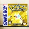 IamRetro.com Wall Art Pokemon Yellow Nintendo Cover Art Gallery Wrapped Canvas 12x12