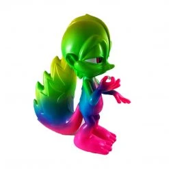 Punk Skunk Tie-Dyed Rainbow Medium Figure By SFBI Original X Ron English Popaganda