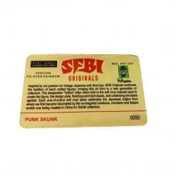 Punk Skunk Tie-Dyed Rainbow Medium Figure By SFBI Original X Ron English Popaganda