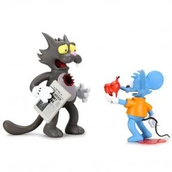 Itchy And Scratchy Regular Version Medium Figure Set The Simpsons X Kidrobot