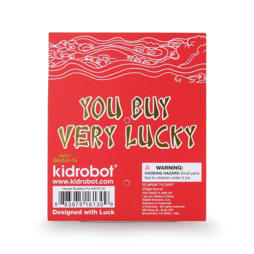 Homer Buddha Enamel Pin By Simpsons X Kidrobot The Simpsons