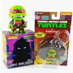 Raphael Mini + Keychain Bundle Pack - TMNT Ninja Turtles Shell Shock Kidrobot