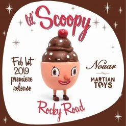 Rocky Road Lil' Scoopy 4" Vinyl Figure By Nouar X Martian Toys