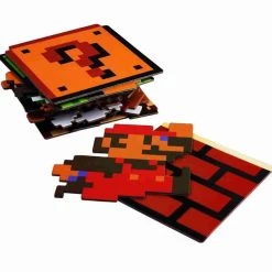 Nintendo NES Super Mario Bros. 8-bit Coaster Set Of 20 Pieces