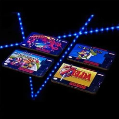 Super Nintendo SNES Game Cartridge Coasters - Official Nintendo