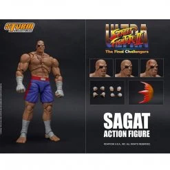 IamRetro.com Sagat Street Fighter II 1/12 Scale Action Figure By Storm Collectibles