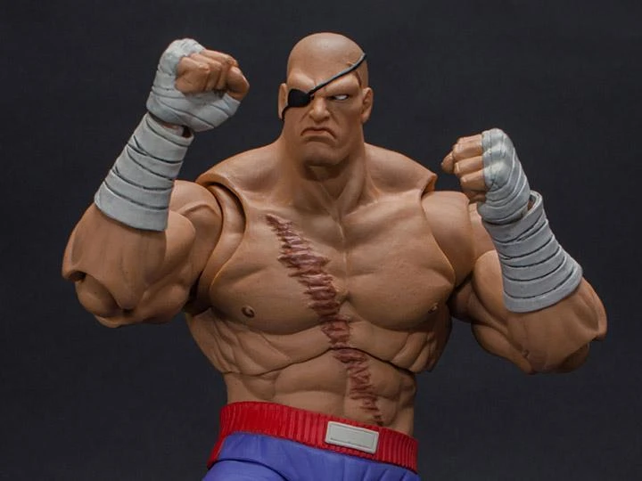 IamRetro.com Sagat Street Fighter II 1/12 Scale Action Figure By Storm Collectibles