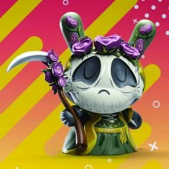 Green Santa Muerte 8-inch Dunny Designer Con Exclusive Kidrobot