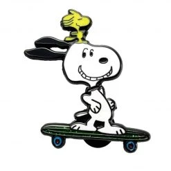 Snoopy And Woodstock Skateboarding Enamel Pin By Phantom Pins