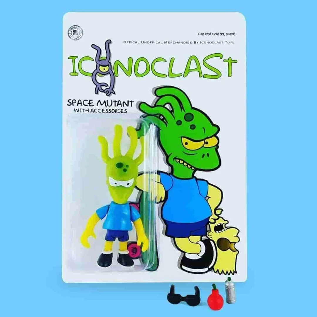 Iconoclast Toys The Simpsons Space Mutant - Hand Casted/Painted Resin Figure Iconoclast