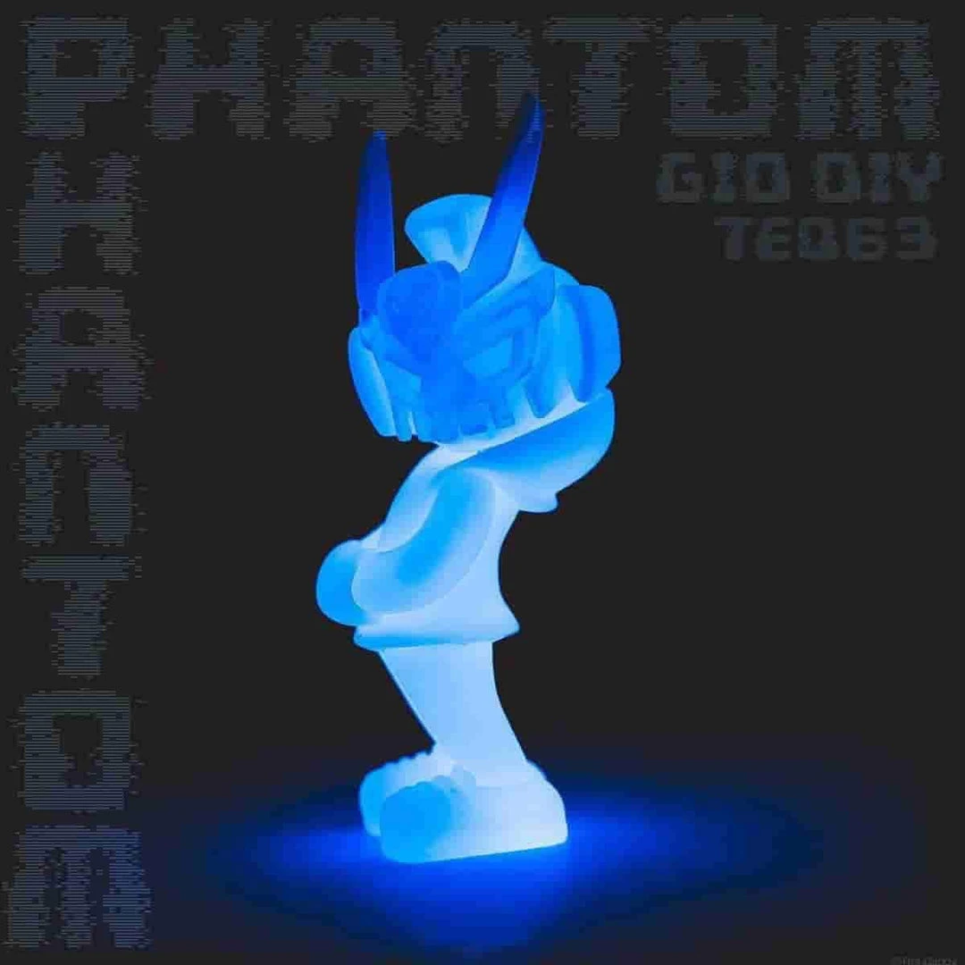Phantom Blue DIY TEQ63 Glow In The Dark By Quiccs X Martian Toys