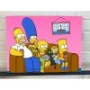 The Simpsons Simpsons Family On Couch - Canvas Art Print 12x16