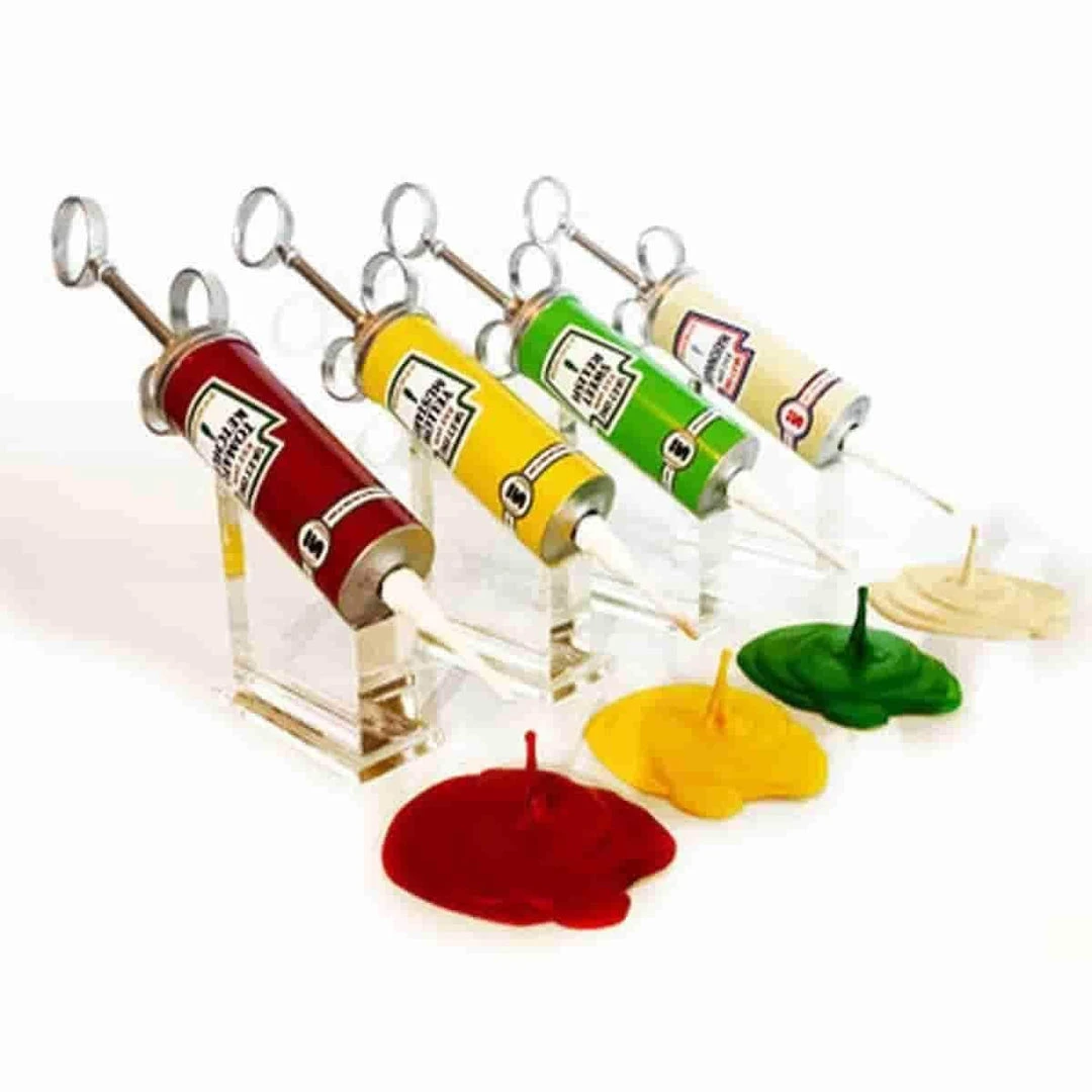 Sket One Sket_One Condiment Junkie Syringe Art Resin Sculpture By Sket-One