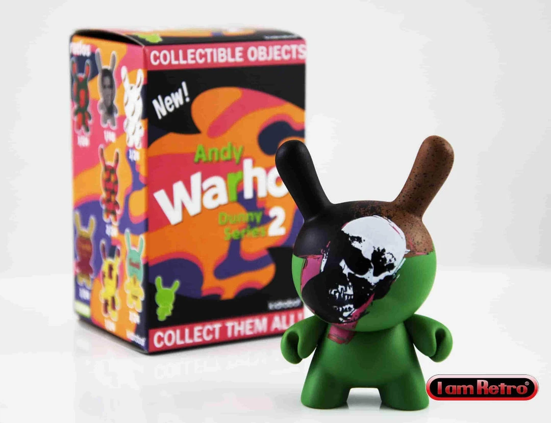 Skull 3" Mini Figure - Andy Warhol Dunny Series 2 By Kidrobot