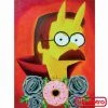 Jesse JFR The Simpsons "Soul Food" Devil Flanders Gallery Wrapped Canvas Print 12x16 By JesseJFR