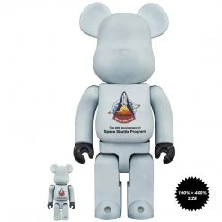 Medicom Toys Space Shuttle 400% + 100% Combo Bearbrick By Medicom