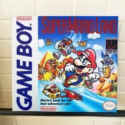 Nintendo Super Mario Bros Super Mario Land Game Boy 12x12 Gallery Wrapped Canvas Art