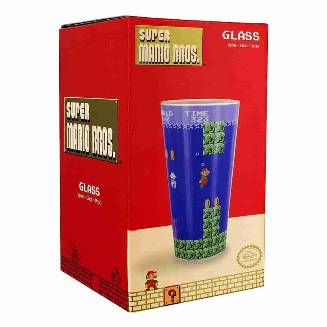 Super Mario Bros. Pint Glass World 2-2 Official Nintendo