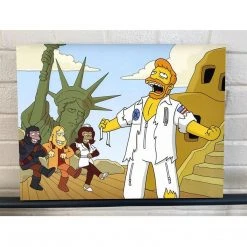 It Was Earth All Along! - The Simpsons Gallery Wrapped Canvas Print 12x16