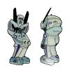 Martian Toys Super Retro TEQ63 Combo Pin Front Side View- Back View - IamRetro Exclusive Dual Pin Set By Quiccs